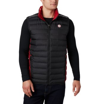 Columbia Collegiate Lake 22 Reversible - Alabama, Chaleco Negros Rojos Para Hombre | 894675-LVW